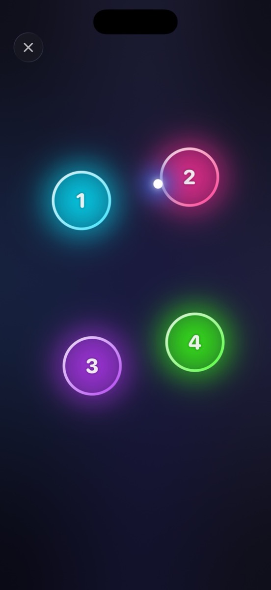 Comet hopping between circles during the team deal