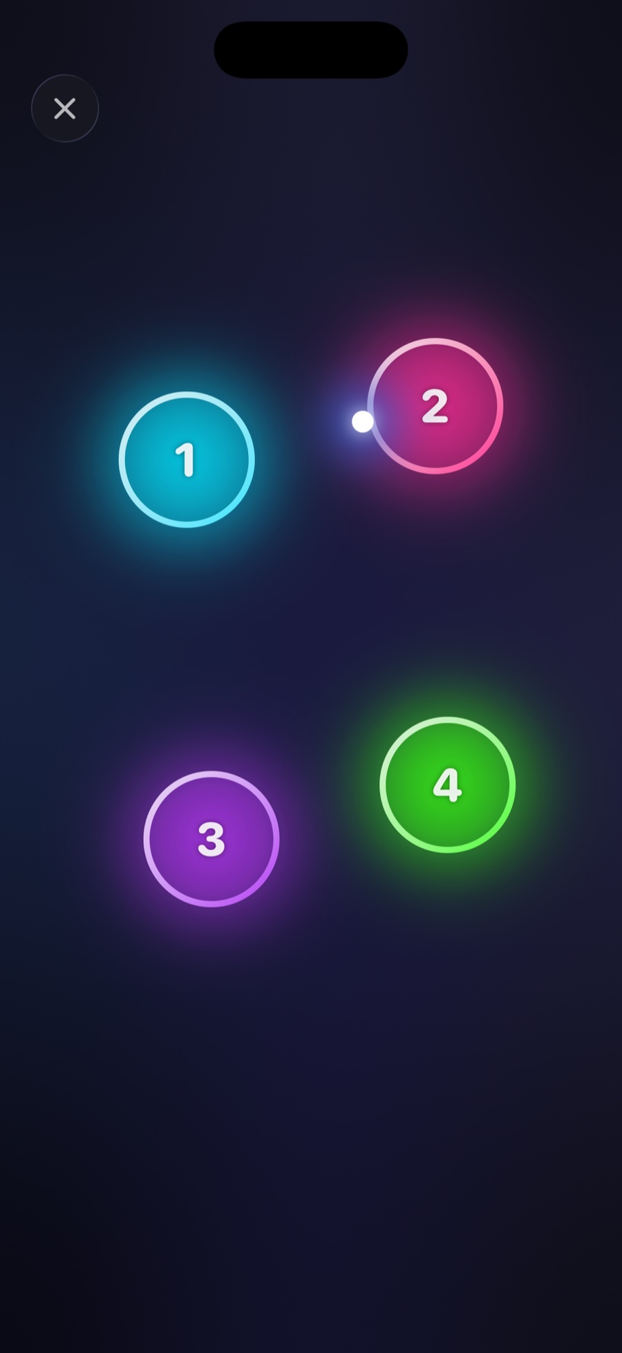 Comet hopping between circles during the team deal